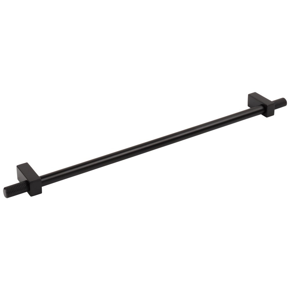 96 mm Center-to-Center Satin Nickel Larkin 4 Knurled Ends Cabinet Bar Pull