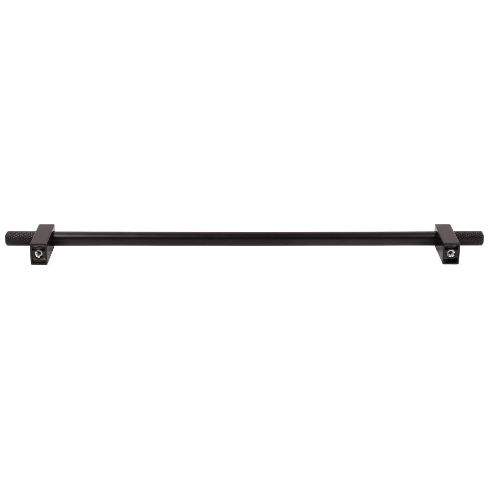 96 mm Center-to-Center Satin Nickel Larkin 4 Knurled Ends Cabinet Bar Pull