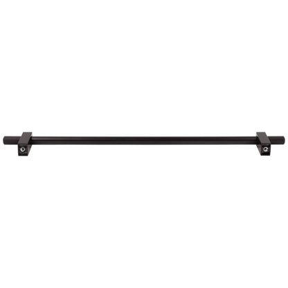 96 mm Center-to-Center Satin Nickel Larkin 4 Knurled Ends Cabinet Bar Pull