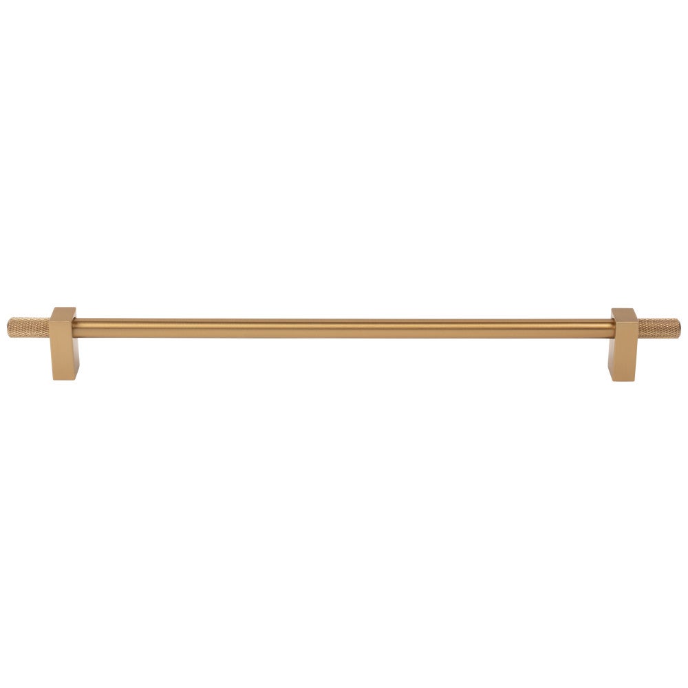96 mm Center-to-Center Satin Nickel Larkin 4 Knurled Ends Cabinet Bar Pull