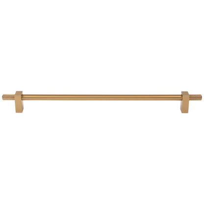96 mm Center-to-Center Satin Nickel Larkin 4 Knurled Ends Cabinet Bar Pull