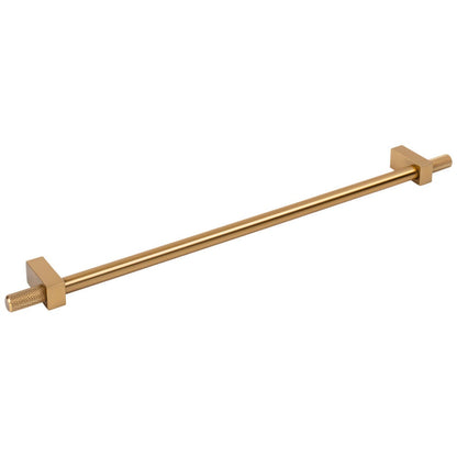 96 mm Center-to-Center Satin Nickel Larkin 4 Knurled Ends Cabinet Bar Pull