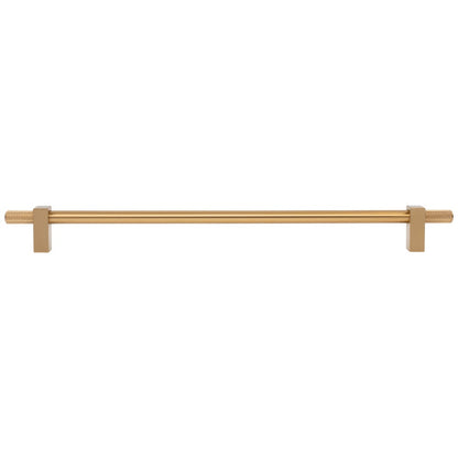 96 mm Center-to-Center Satin Nickel Larkin 4 Knurled Ends Cabinet Bar Pull