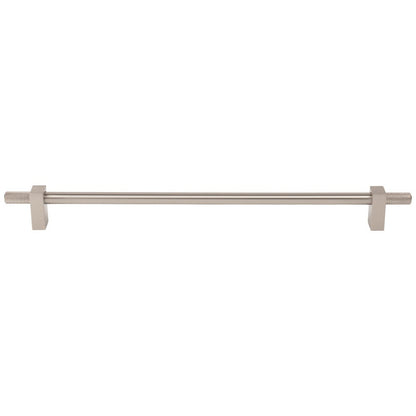 96 mm Center-to-Center Satin Nickel Larkin 4 Knurled Ends Cabinet Bar Pull