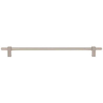 96 mm Center-to-Center Satin Nickel Larkin 4 Knurled Ends Cabinet Bar Pull