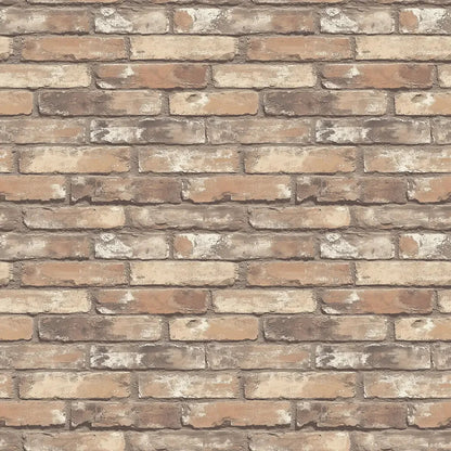 Heritage Brown Brick Wallpaper
