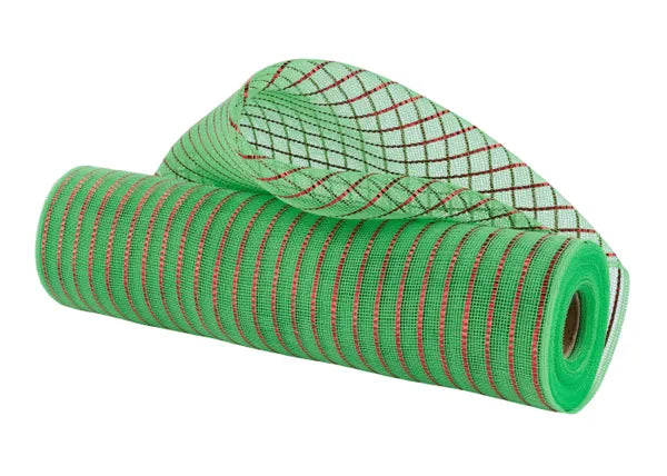 10.25"X10YD FINE WEAVE MATTE WIDE FOIL LIME GREEN/RED