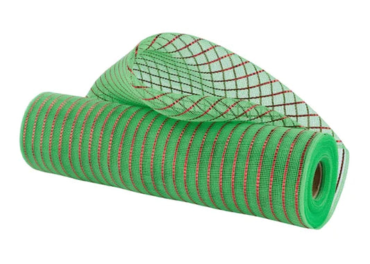 10.25"X10YD FINE WEAVE MATTE WIDE FOIL LIME GREEN/RED