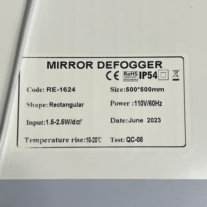 SARIN LIGHTING LED Tempered Bathroom Mirror w/ BackLit Anti-fog  48”x36” 11382