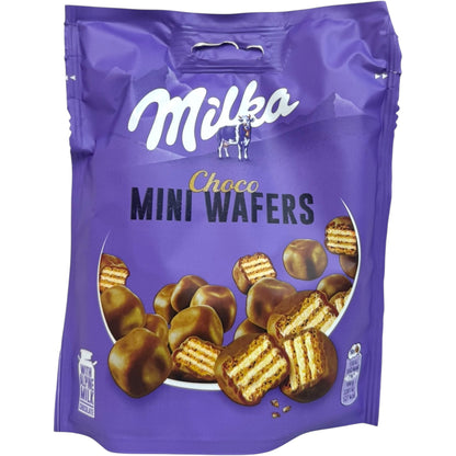 Milka Chocolate Mini Wafer 110g - Deliciously Crisp Chocolate Treats for Snack Lovers