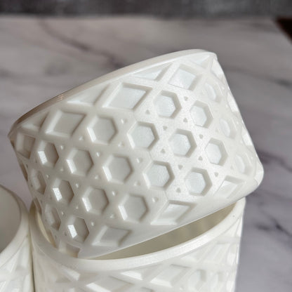 PEARL WHITE WAFFLE Tumbler Boot -fits 20-40oz