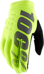 100% Brisker Gloves - Fluo Yellow - 2XL 10003-00019