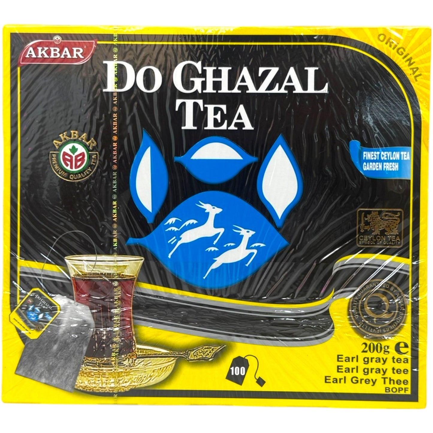 Do Gazal Erly Gray Tea Bags - Premium Blended Tea for Elegance and Comfort - 20 Count