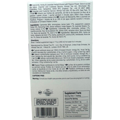 Ahmad Tea Sommeil - Best Tea for Relaxation, Herbal Blend for Stress Relief and Tranquility