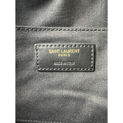 YVES SAINT LAURENT Lou Camera Matelasse Black Suede Crossbody Bag