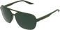 100% Kasia Aviator Sunglasses - Round - Green - Gray Green 61042-190-74