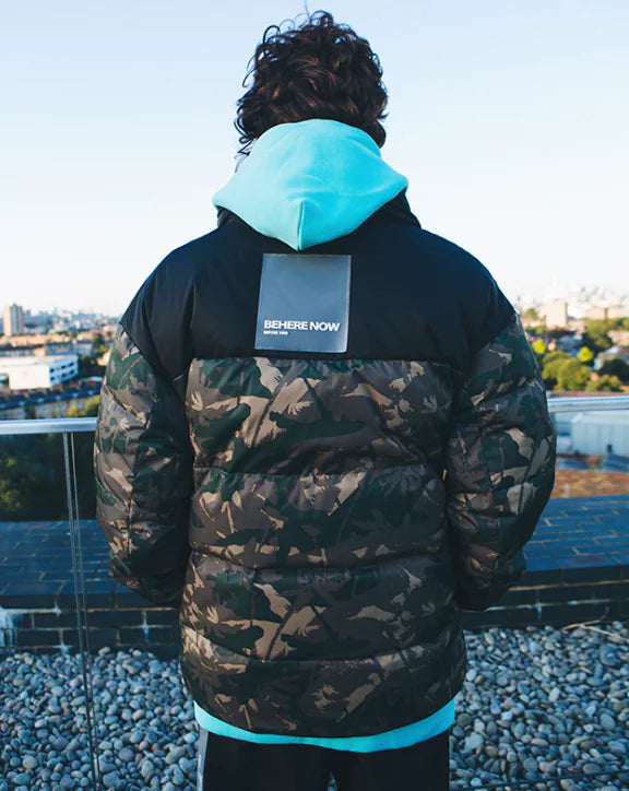 Loose Fit Camouflage Thick Down Jacket