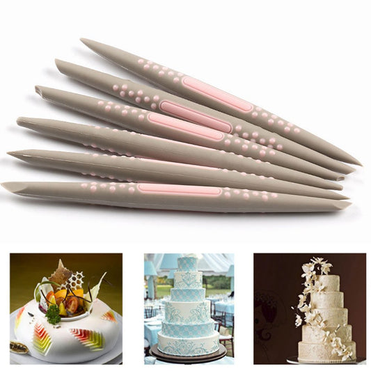 6PCS/Set Cake DIY Soft Silicone Carving Pen