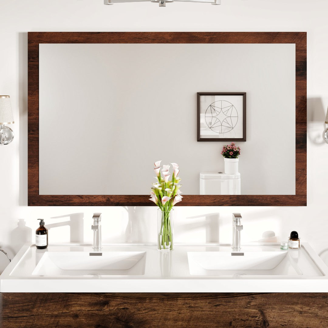 Eviva Sun Wooden Framed Mirror