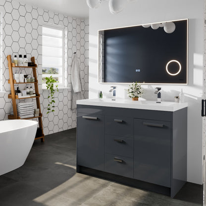 Eviva Illuminate LED Bathroom Mirror – Chrome Aluminum Frame (EVMR550 Series)