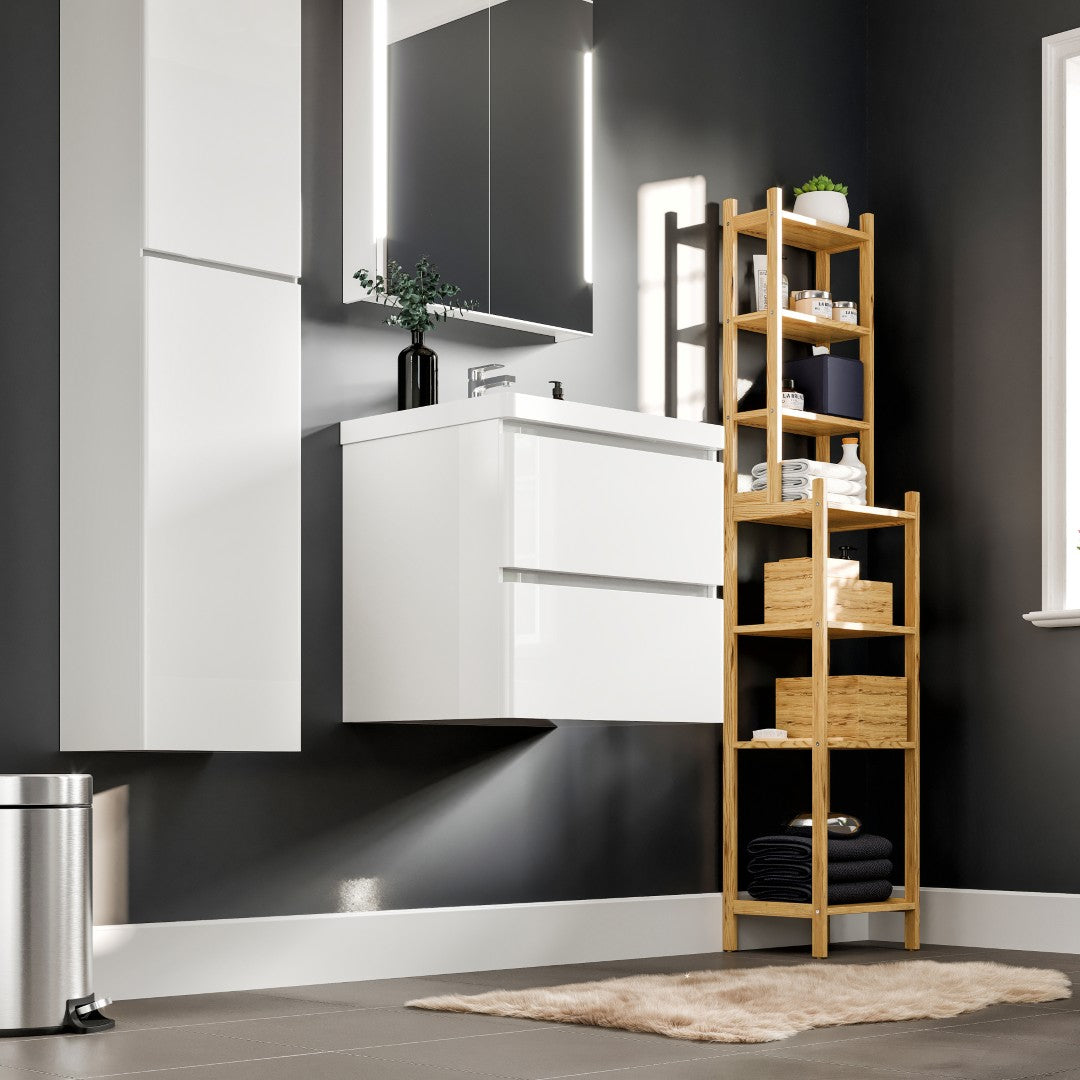 Eviva Glazzy Bath Vanity with Acrylic Top and Integrated Sink