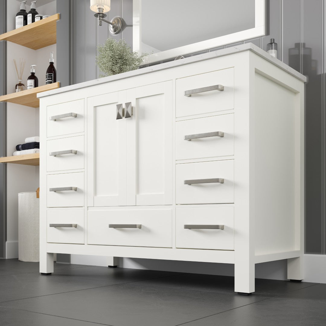Eviva Aberdeen Bath Vanity with Counter Top and Undermount Porcelain Sink (24"-96")