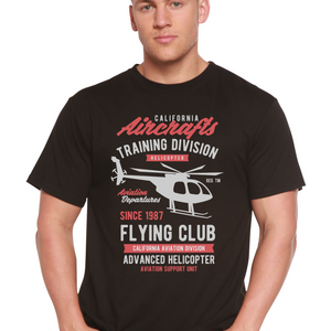 California Aircraft Men's Bamboo Viscose/Organic Cotton Short Sleeve Graphic T-Shirt