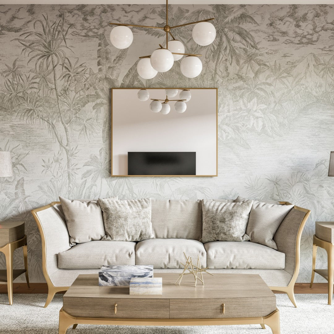 Eviva Gold Gold Metal Framed Mirror