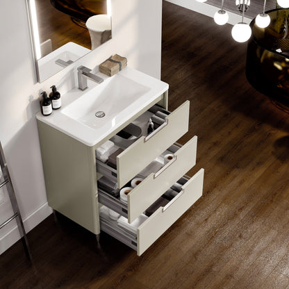 Eviva Marbella Bath Vanity with Acrylic Top and Integrated Sink (32"-40")