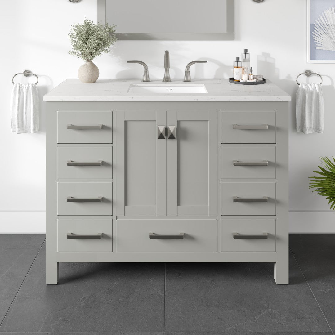 Eviva Aberdeen Bath Vanity with Counter Top and Undermount Porcelain Sink (24"-96")