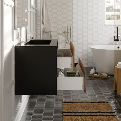 Eviva Vienna Wall Mount Bath Vanity with Acrylic Top and Integrated Sink (36"-75")
