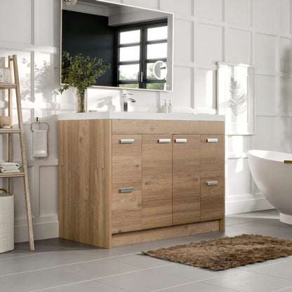Eviva Lugano Bath Vanity with Acrylic Top and Integrated Sink (24"-84")