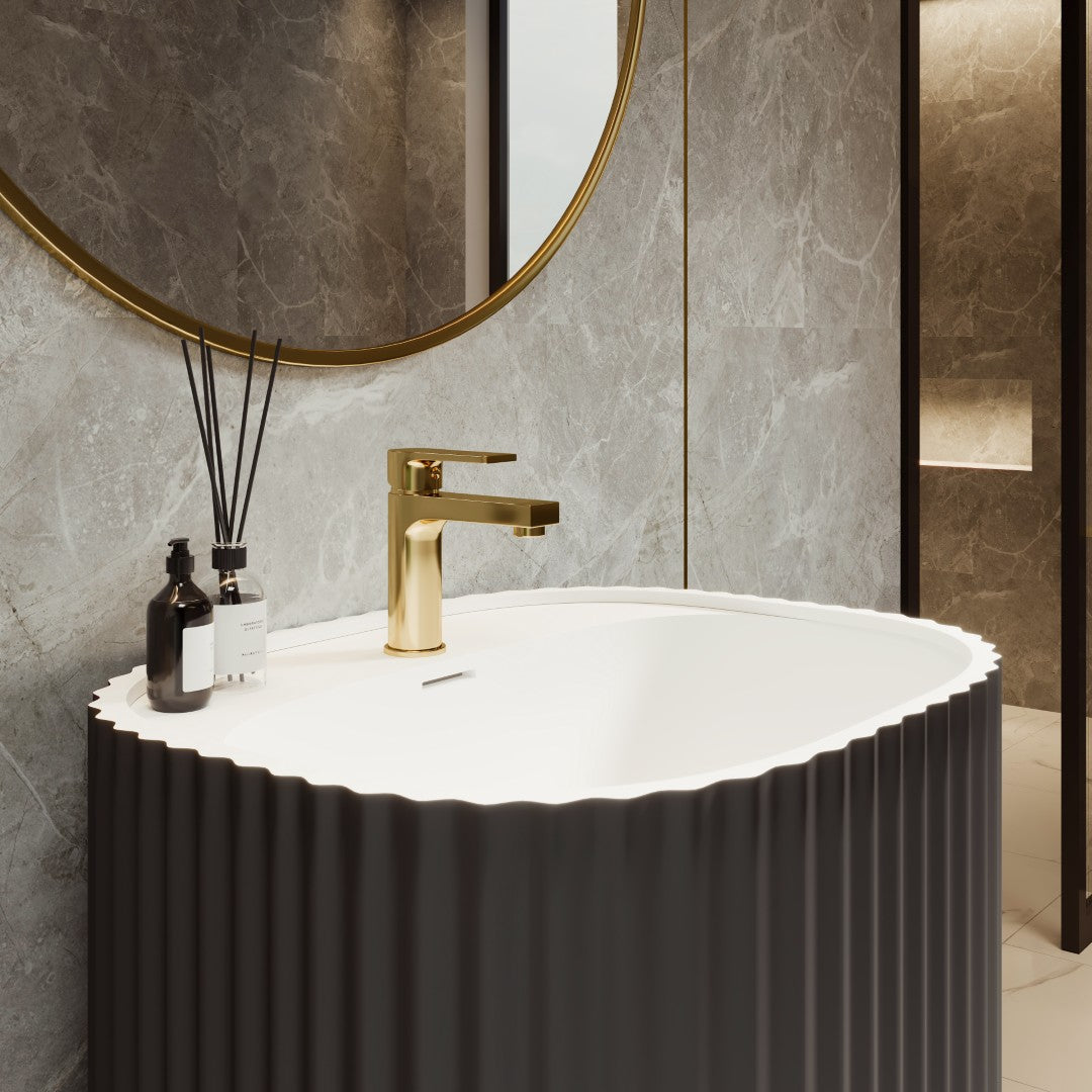 Eviva Haven Pedestal Solid Surface Sink