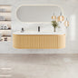 Eviva Haven Wall Mount Bath Vanity with Solid Surface Top and Integrated Sink (39"-71")