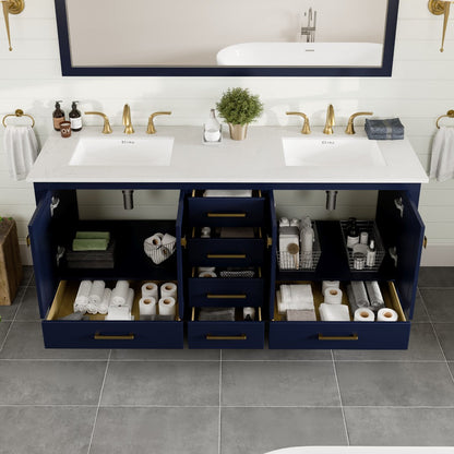 Eviva Aberdeen Bath Vanity with Counter Top and Undermount Porcelain Sink (24"-96")