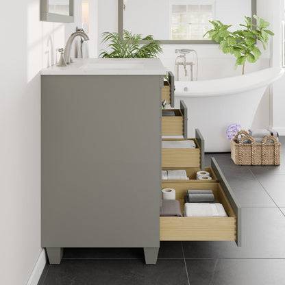 Eviva Acclaim Bath Vanity with Counter Top and Undermount Porcelain Sink (24"-30")