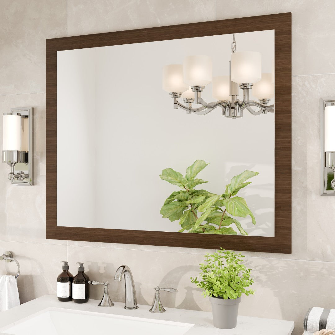 Eviva Sun Wooden Framed Mirror