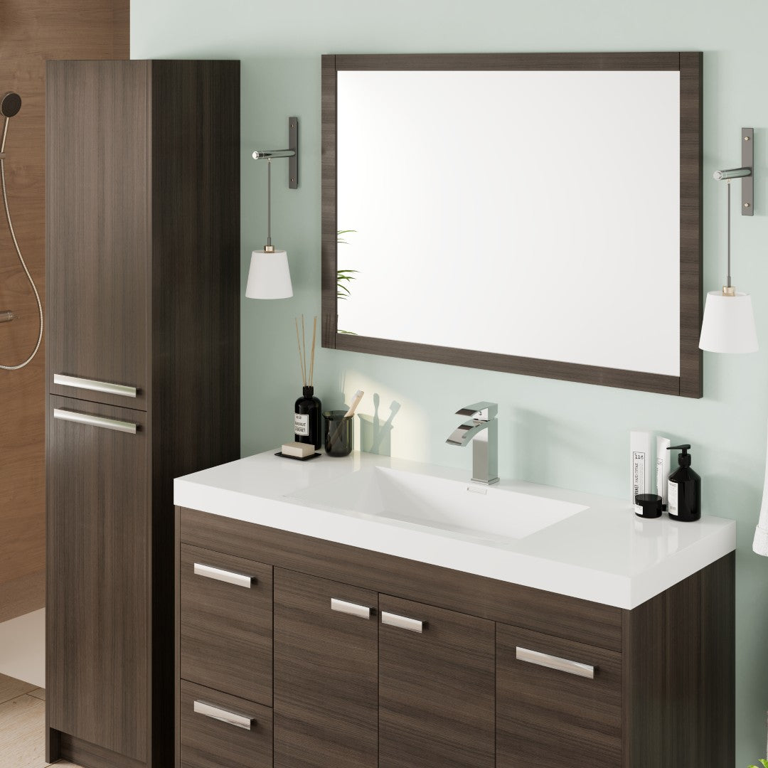 Eviva Lugano Bath Vanity with Acrylic Top and Integrated Sink (24"-84")