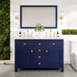 Eviva Acclaim 60" x 30" Rectangular Blue Wooden Framed Mirror