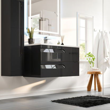 Eviva Joy Bath Vanity with Porcelain Top and Integrated Sink (24"-40")