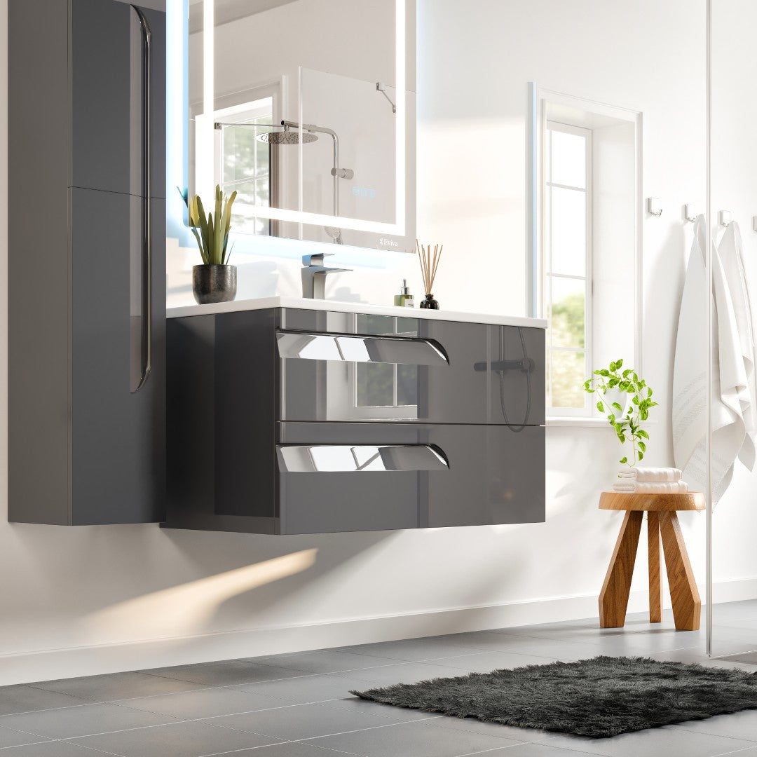 Eviva Joy Bath Vanity with Porcelain Top and Integrated Sink (24"-40")
