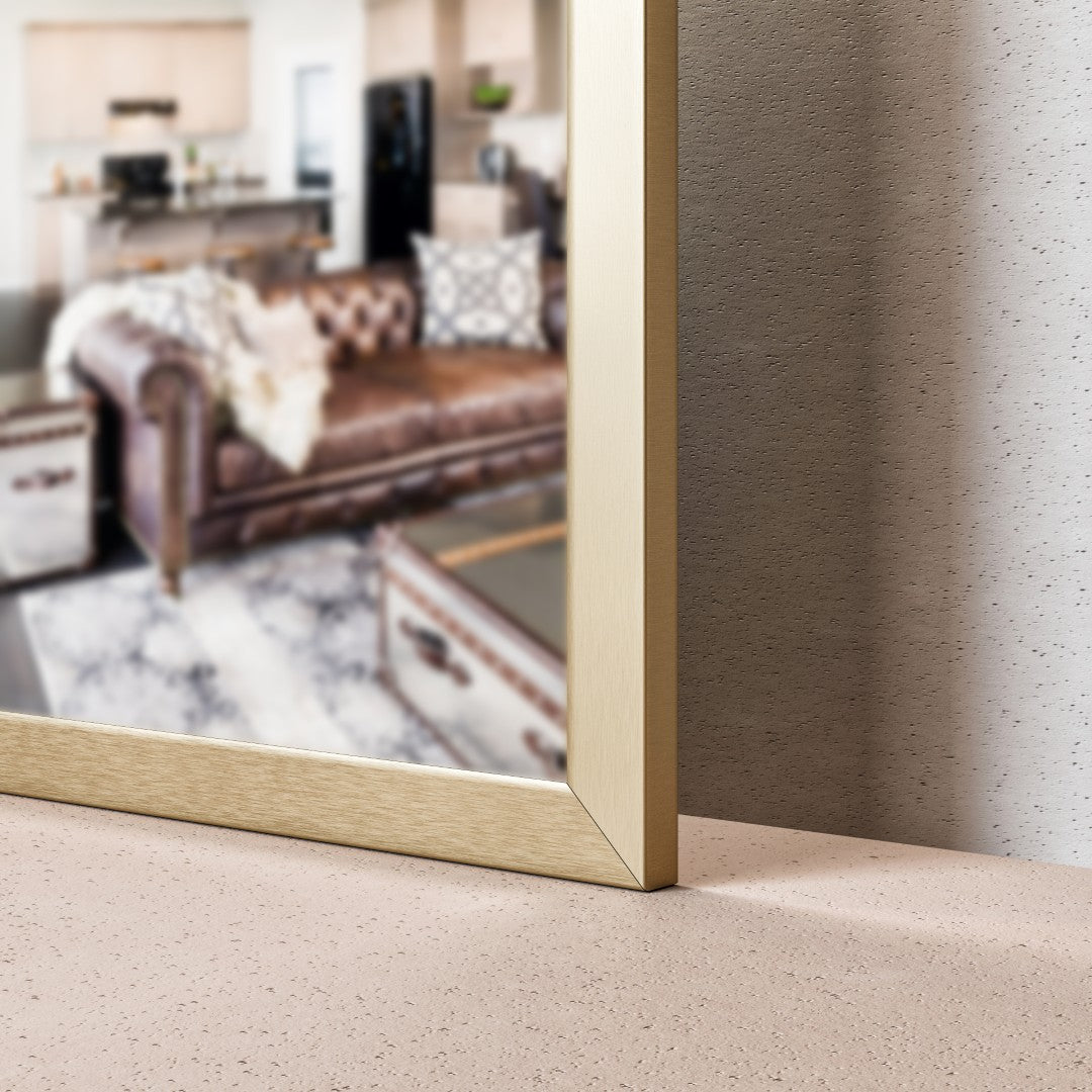 Eviva Gold Gold Metal Framed Mirror