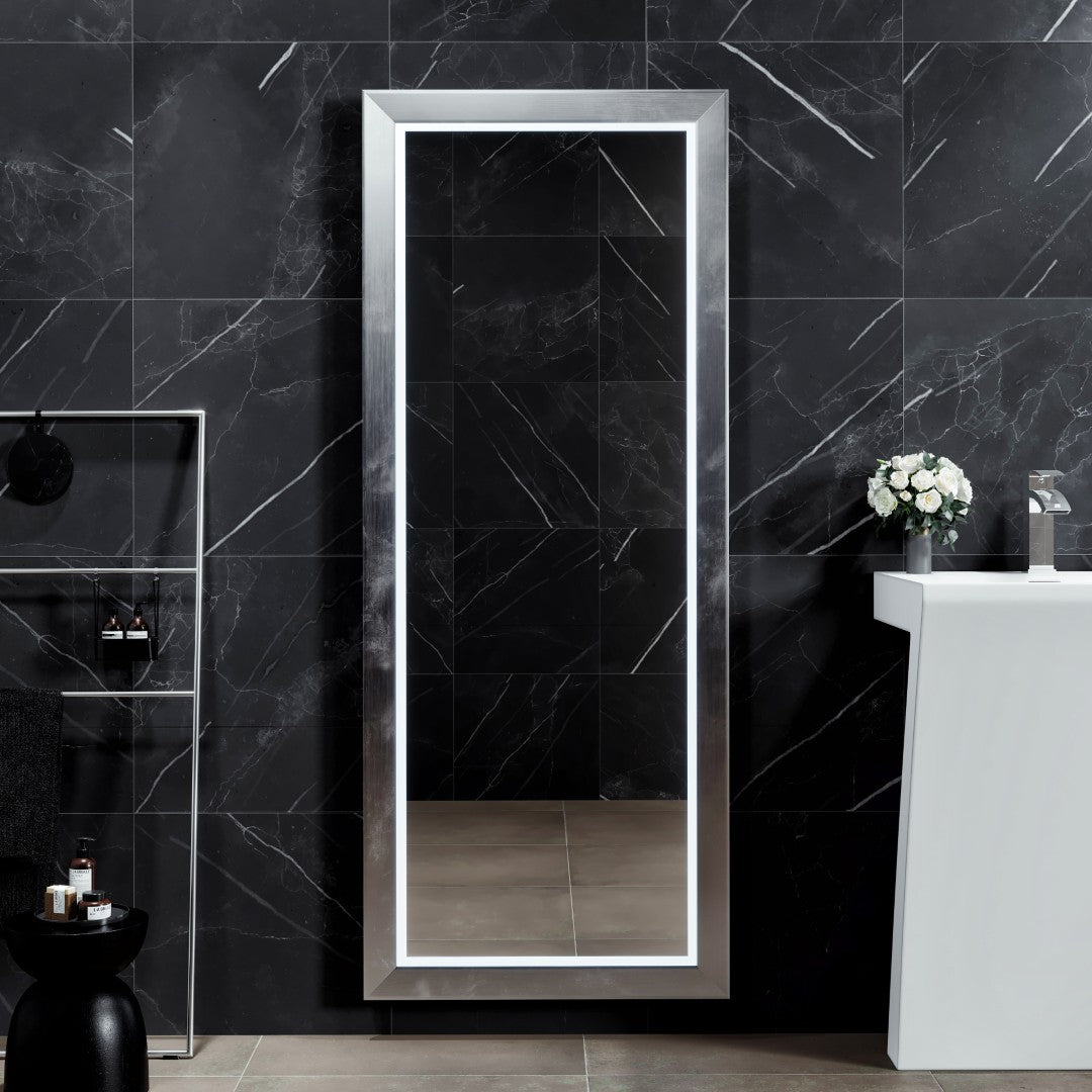 Eviva Sofy 24" x 67" Rectangular Aluminum Aluminum Framed Mirror