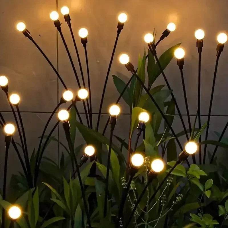 Solar Firefly Garden Lights | LED Outdoor Waterproof Pathway Lighting – Warm White