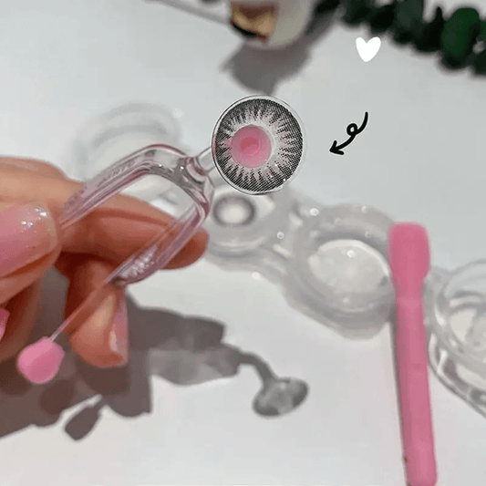 Contact Lens Applicator & Remover Tool Set Tweezers & Suction Stick