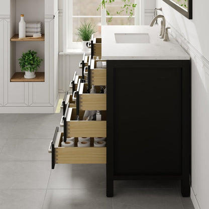 Eviva Aberdeen Bath Vanity with Counter Top and Undermount Porcelain Sink (24"-96")