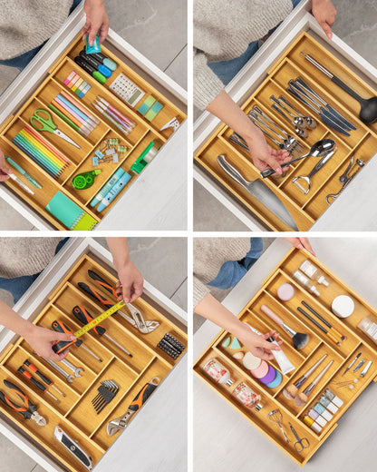 Expandable Silverware Organizer (8 Slots)
