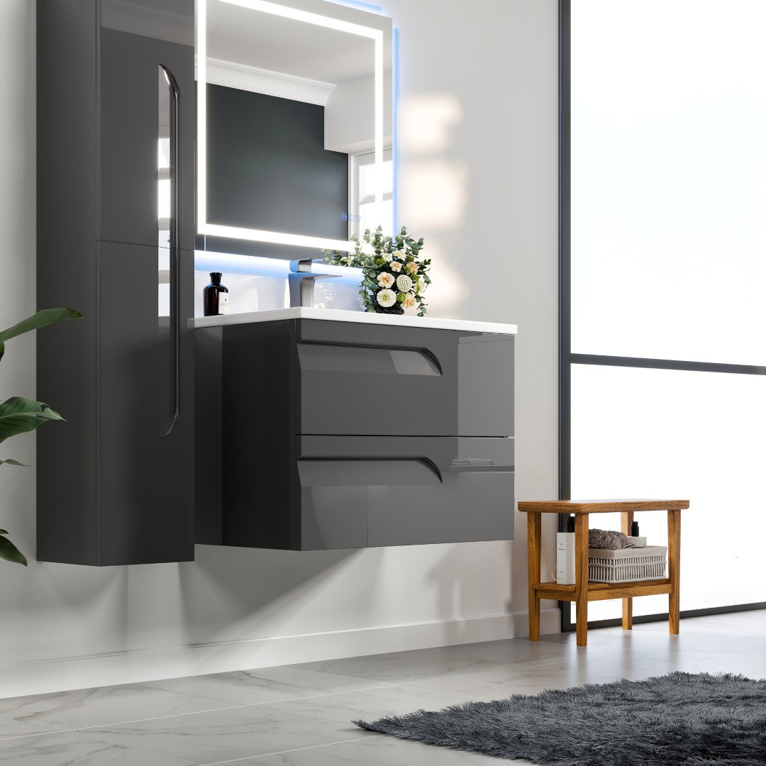 Eviva Joy Bath Vanity with Porcelain Top and Integrated Sink (24"-40")