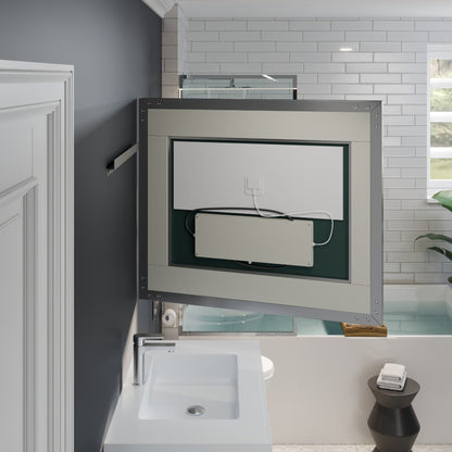 Eviva Illuminate LED Bathroom Mirror – Chrome Aluminum Frame (EVMR550 Series)