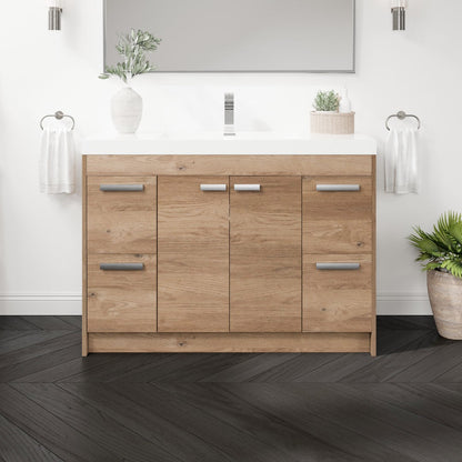 Eviva Lugano Bath Vanity with Acrylic Top and Integrated Sink (24"-84")